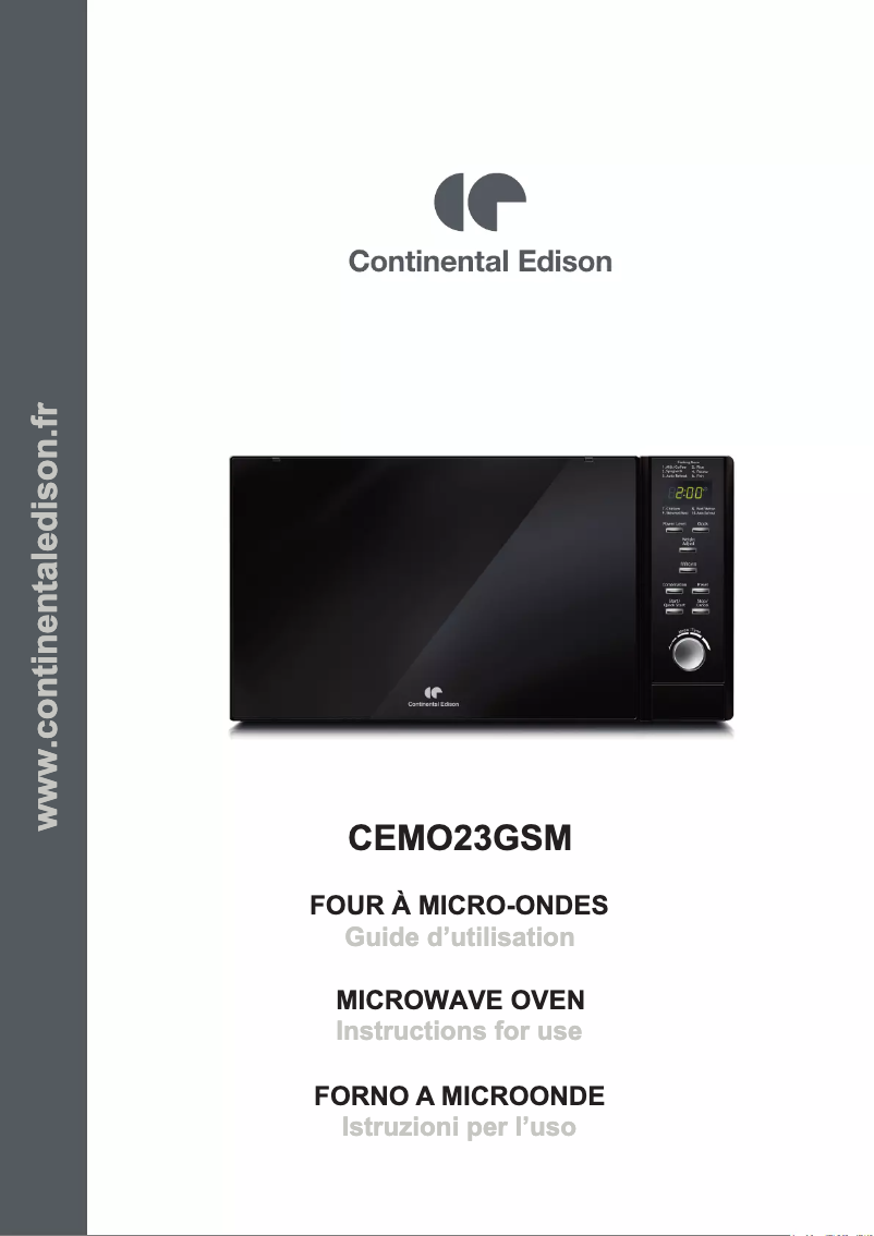 Imagen de la primera página del manual del dispositivo CEMO23GSM