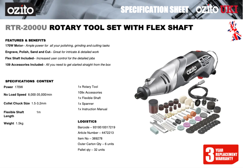 Imagen de la primera página del manual del dispositivo RTR-2000U