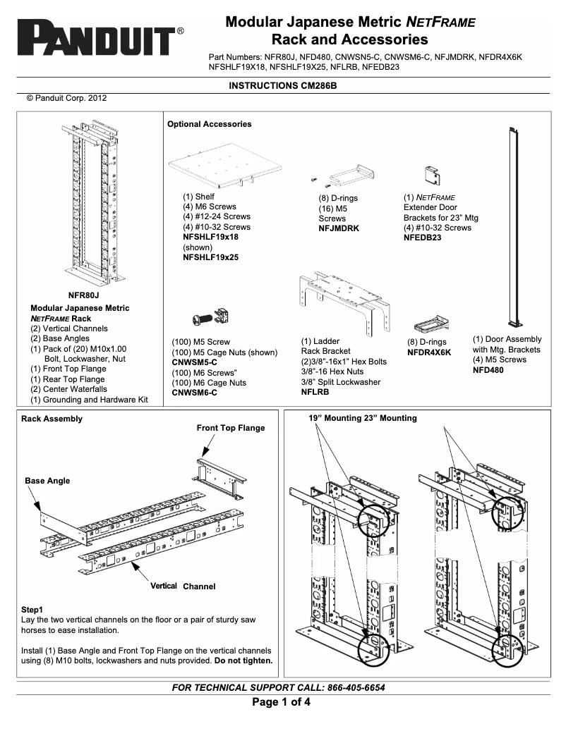 Página 1 del manual Manual de usuario Panduit CNWSM5-C