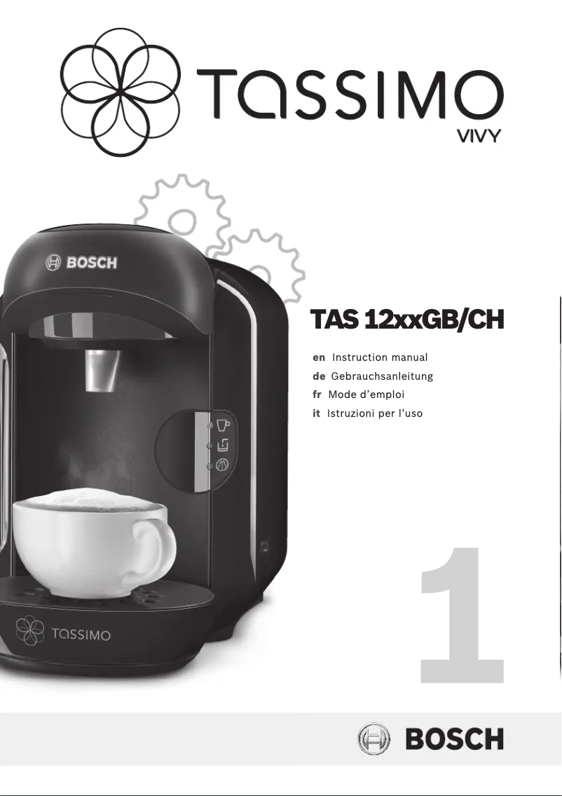 Página 1 del manual Manual de usuario Bosch Tassimo Vivy TAS1252