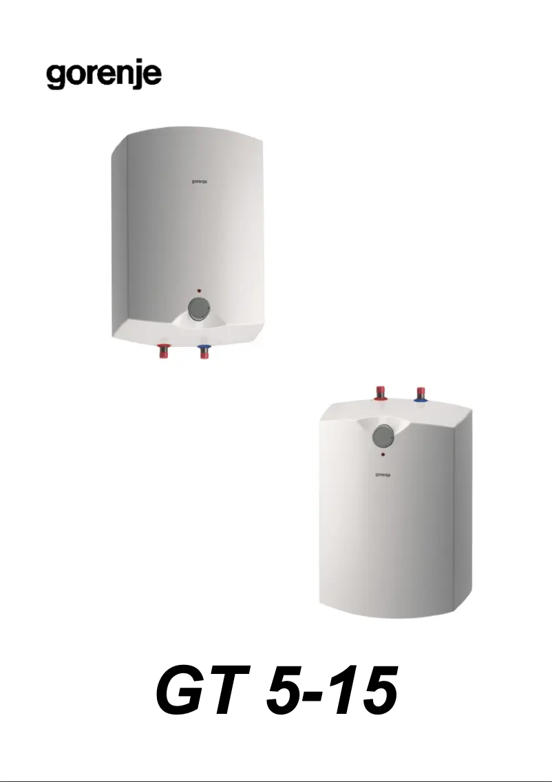 Página 1 del manual Manual de usuario Gorenje GT5O