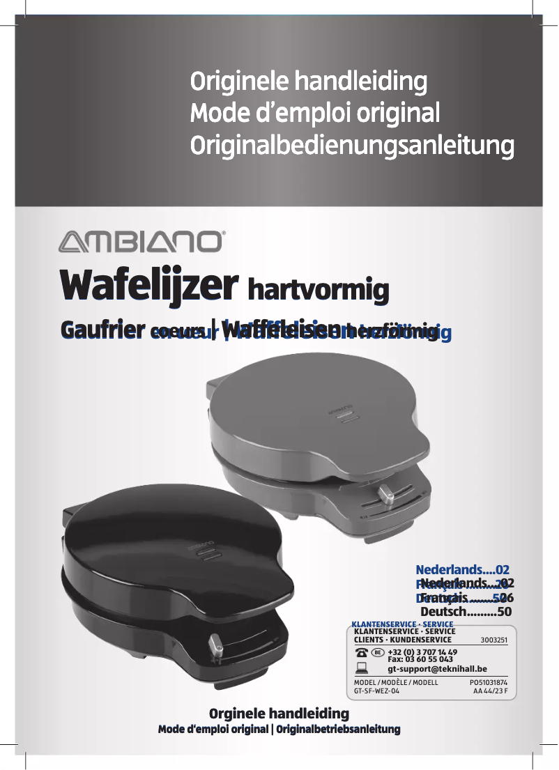 Imagen de la primera página del manual del dispositivo GT-SF-WEZ-04