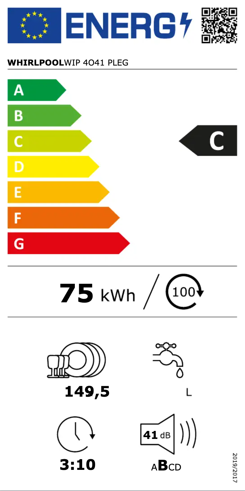 Página 1 del manual Manual de usuario Whirlpool WIP 4O41 PLEG