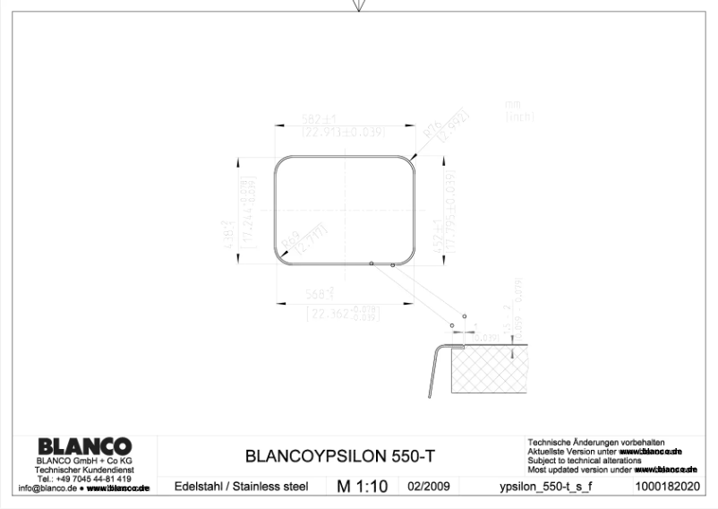 Imagen de la primera página del manual del dispositivo YPSILON 550-T