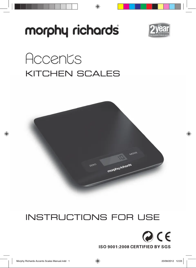 Página 1 del manual Manual de usuario Morphy Richards 46182