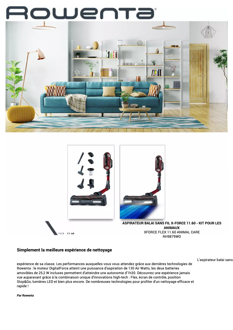 Imagen de la primera página del manual del dispositivo X-Force Flex 11.60 RH9879