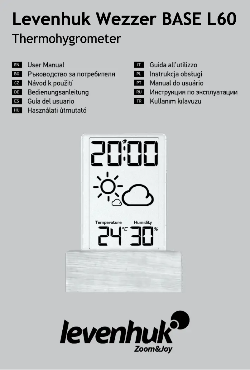 Imagen de la primera página del manual del dispositivo Wezzer Base L60