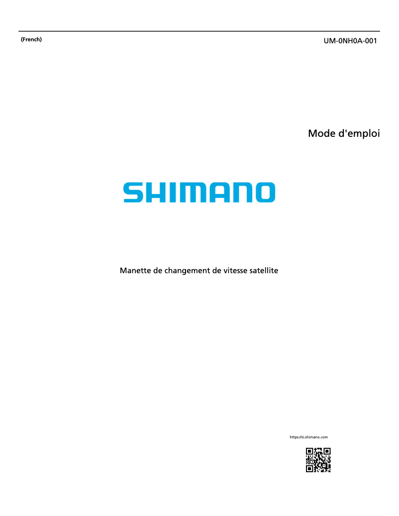 Página 1 del manual Manual de usuario Shimano SW-RS801-S