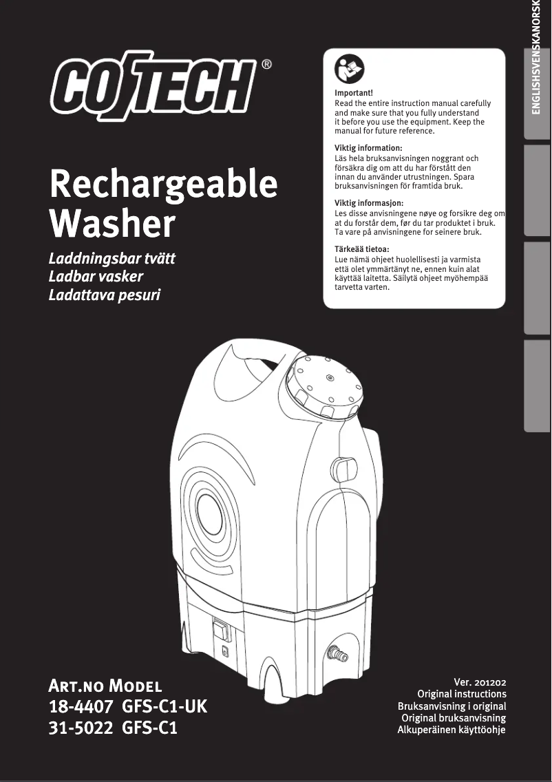 Página 1 del manual Manual de usuario Cotech GFS-C1