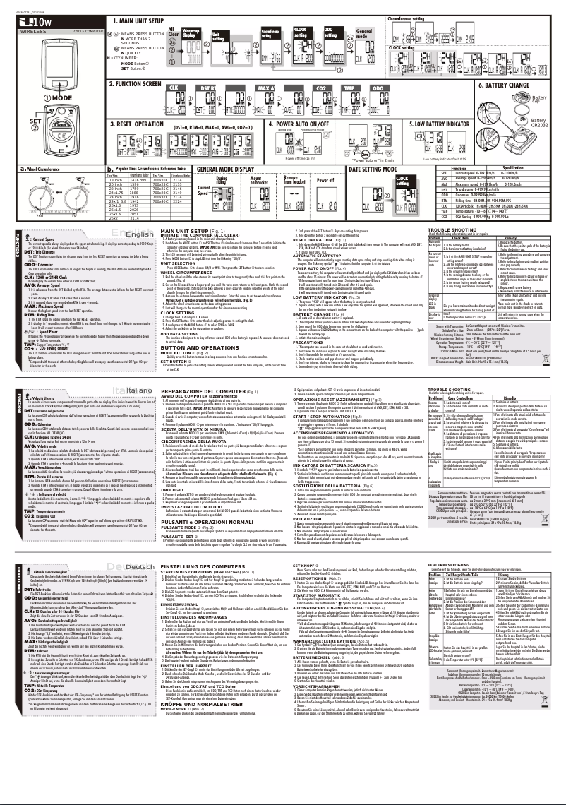 Imagen de la primera página del manual del dispositivo U10w