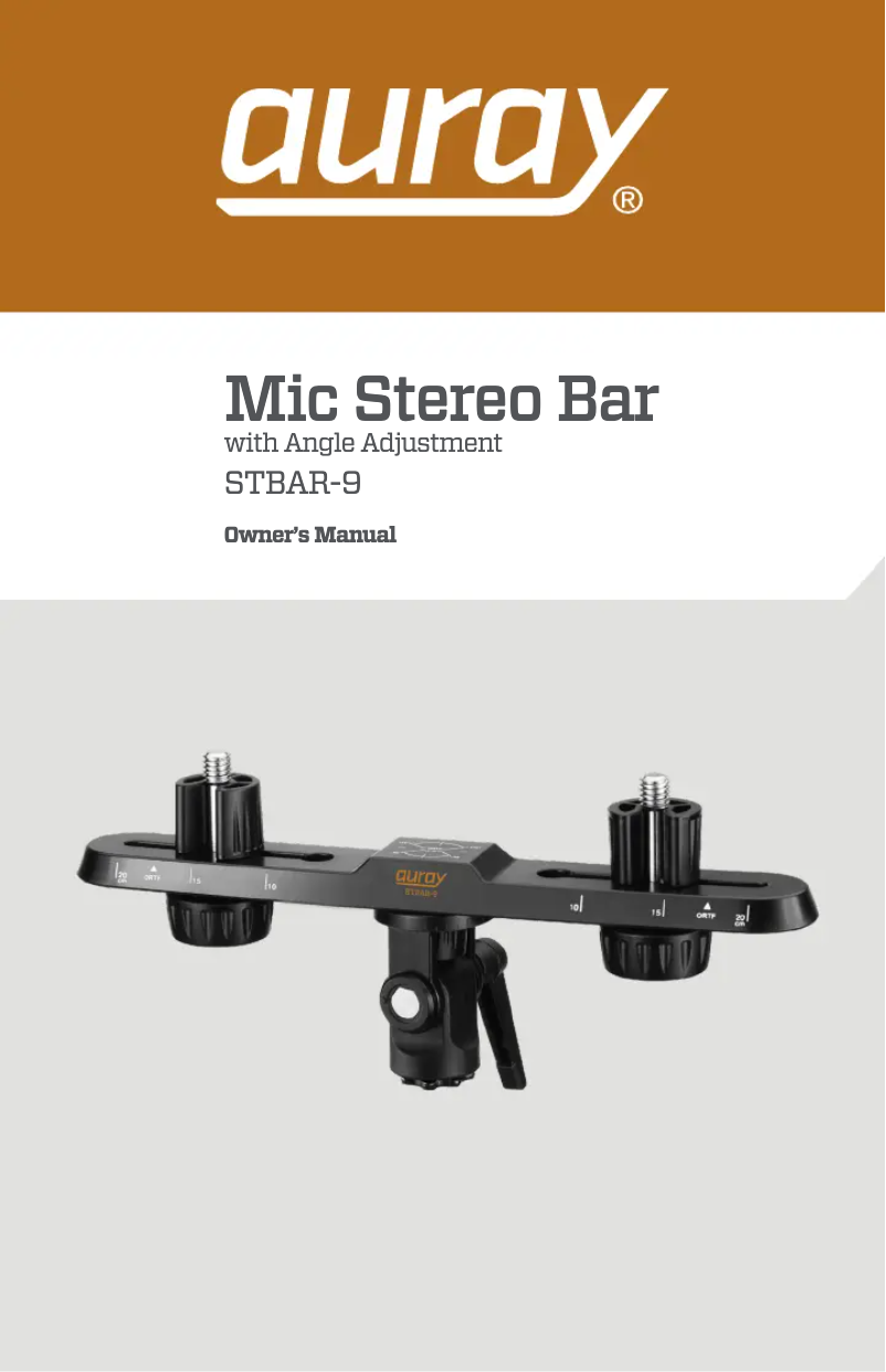 Página 1 del manual Manual de usuario Auray STBAR-9