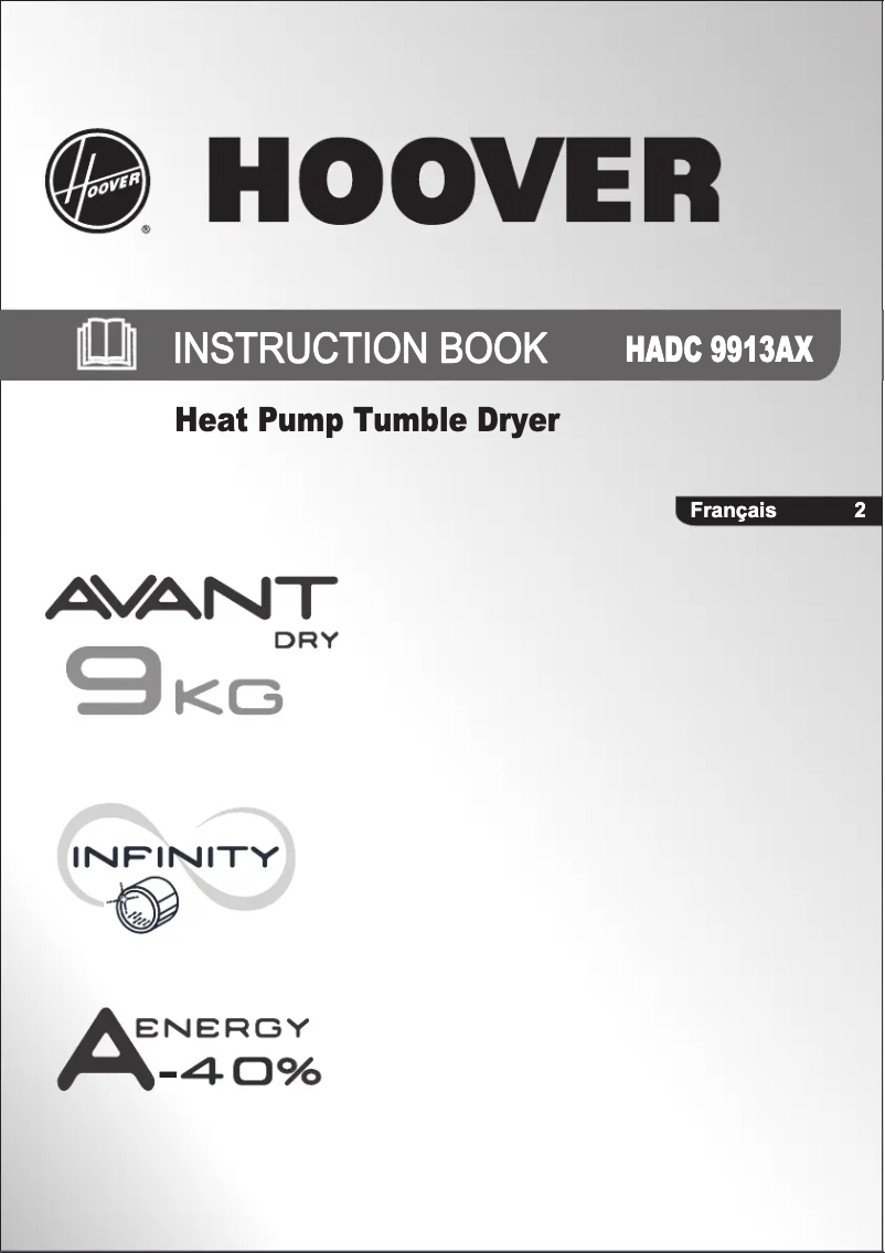 Página 1 del manual Manual de usuario Hoover HADC 9913AX