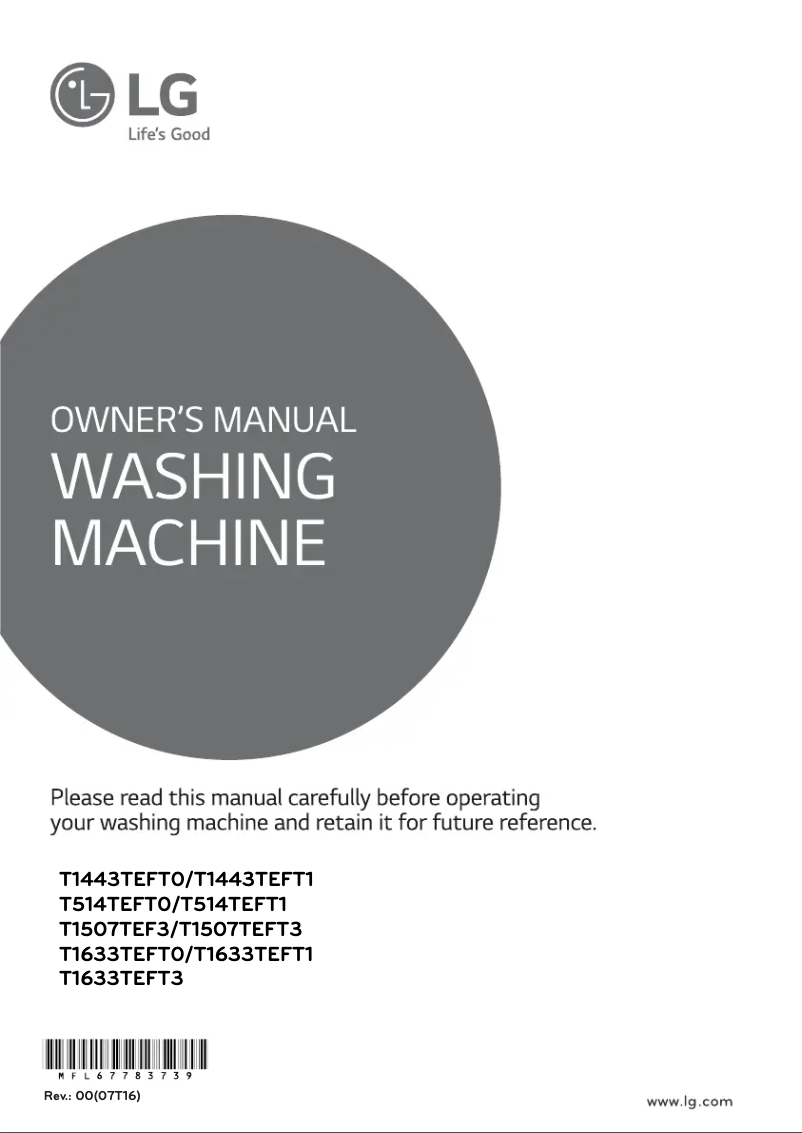 Imagen de la primera página del manual del dispositivo T514TEFT1