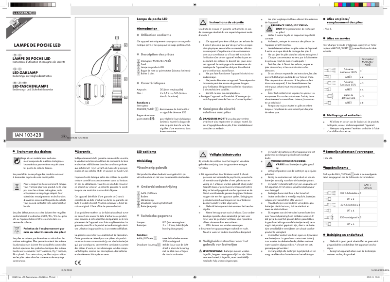 Página 1 del manual Manual de usuario Livarno Lux IAN 103428