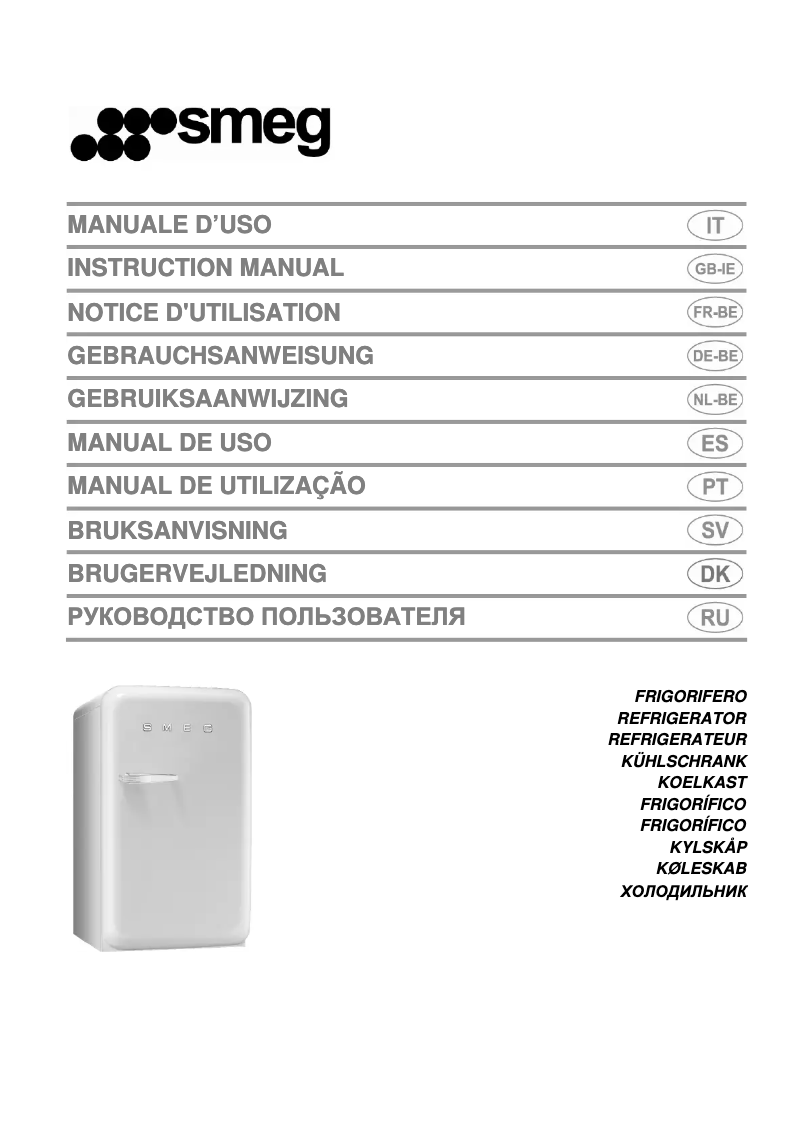 Página nº 1 - Manual de usuario Smeg FAB5RNE