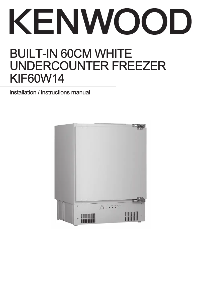 Página 1 del manual Manual de usuario Kenwood KIF60W14