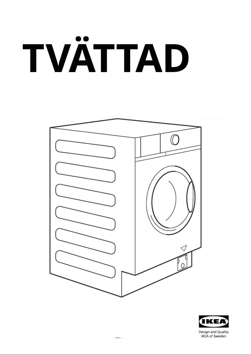 Página 1 del manual Instrucciones / montaje Ikea TVÄTTAD