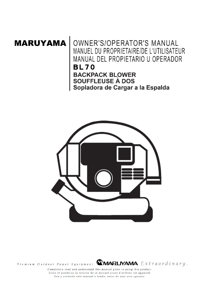 Imagen de la primera página del manual del dispositivo BL70