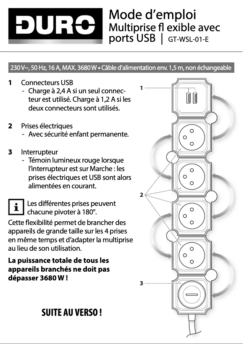Imagen de la primera página del manual del dispositivo GT-WSL-01