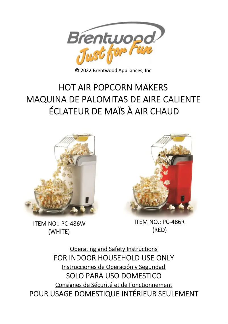 Página nº 1 - Manual de usuario Brentwood PC-486R