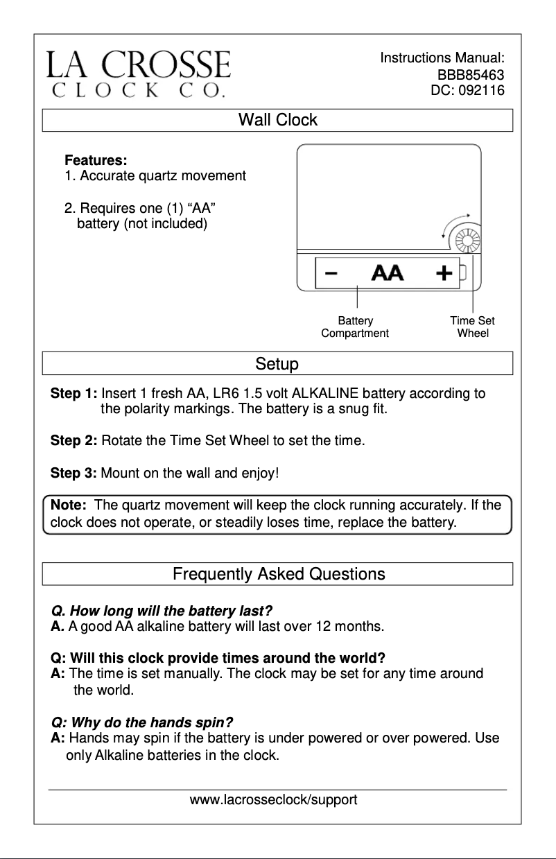 Página 1 del manual Manual de usuario La Crosse Technology BBB85463