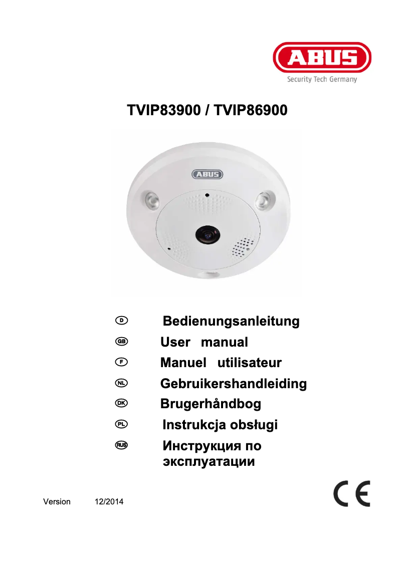 Página 1 del manual Manual de instrucciones Abus TVIP83900