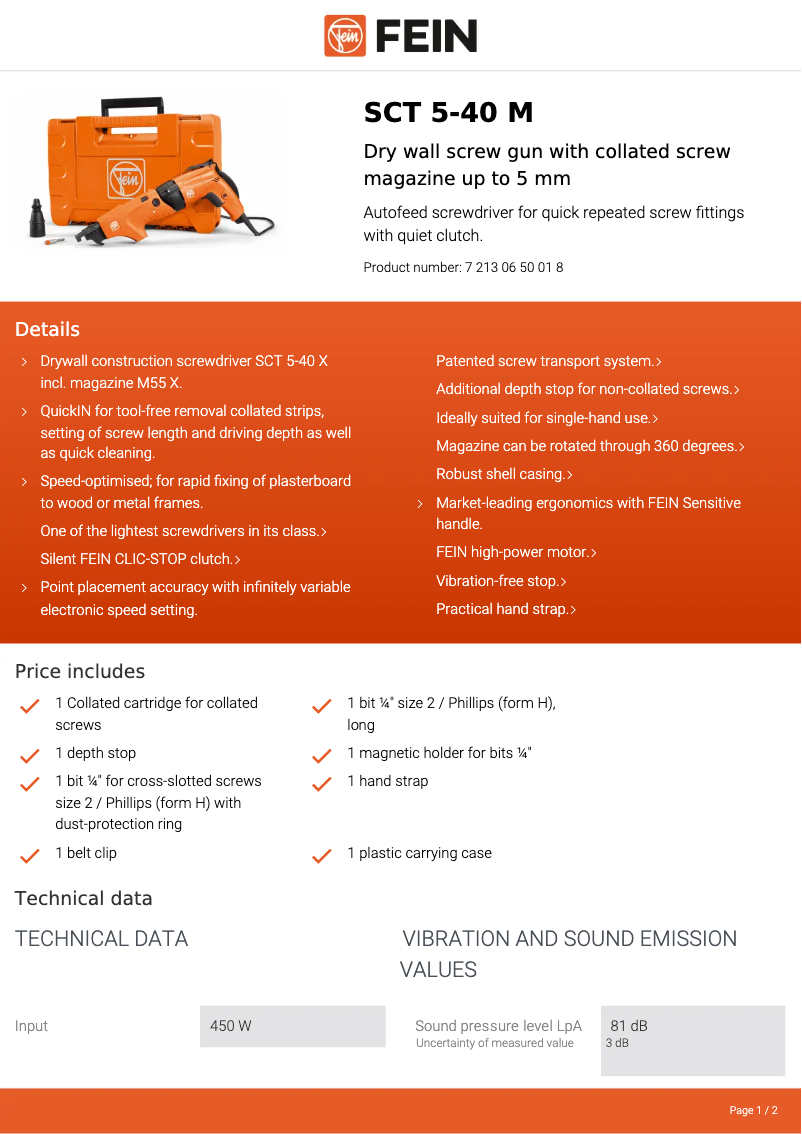 Imagen de la primera página del manual del dispositivo SCT 5-40 M