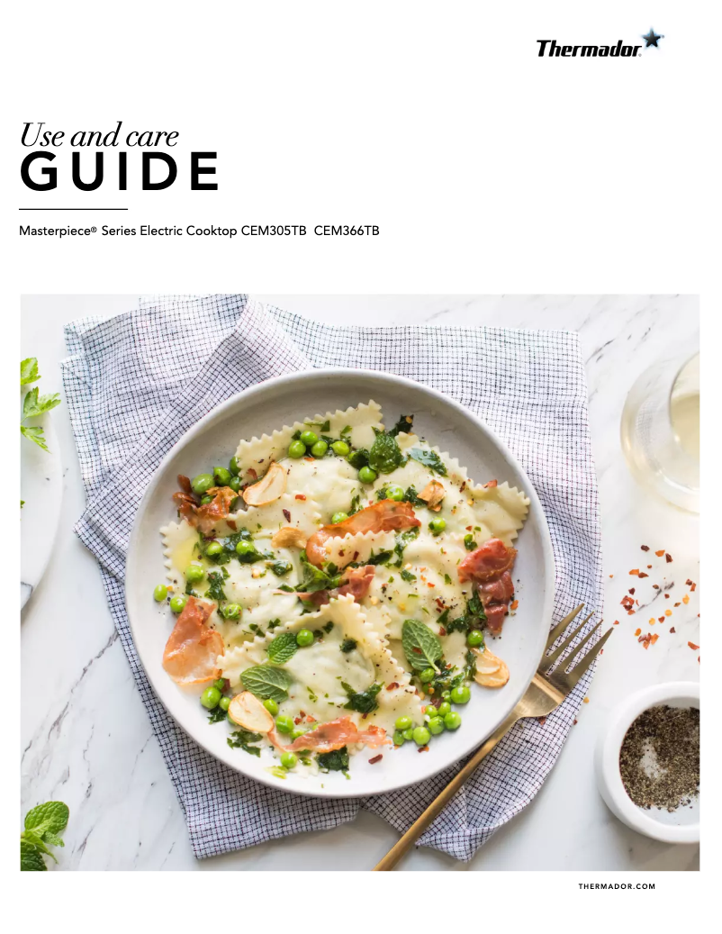 Página 1 del manual Manual de usuario Thermador Masterpiece CEM305TB