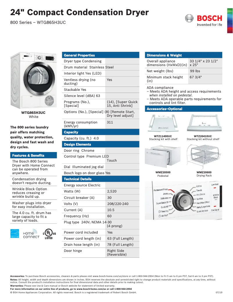 Imagen de la primera página del manual del dispositivo WTG865H3UC
