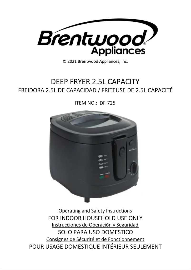 Imagen de la primera página del manual del dispositivo DF-725