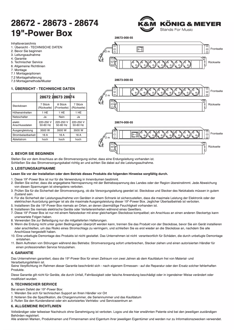 Imagen de la primera página del manual del dispositivo Power Box 28672