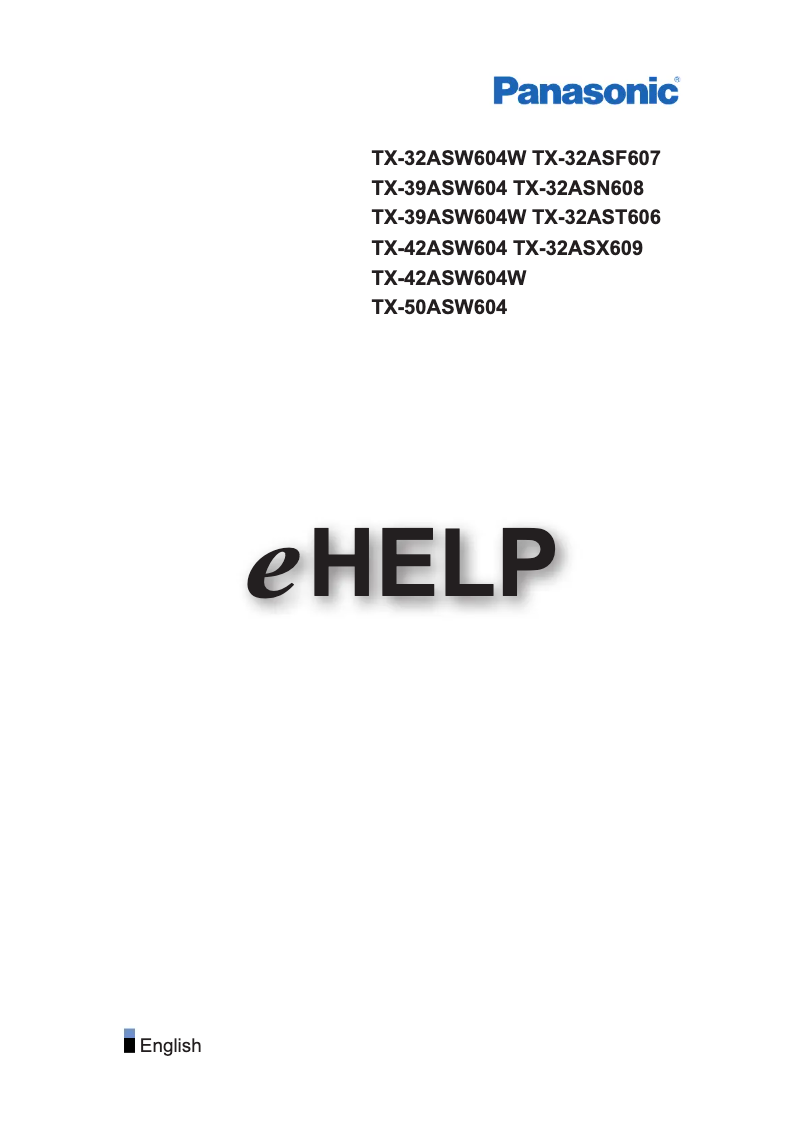 Imagen de la primera página del manual del dispositivo TX-32ASF608