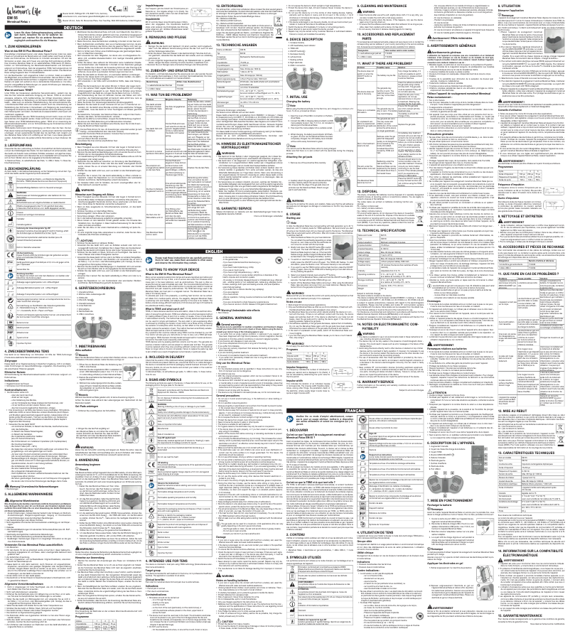 Página 1 del manual Manual de usuario Beurer EM 55