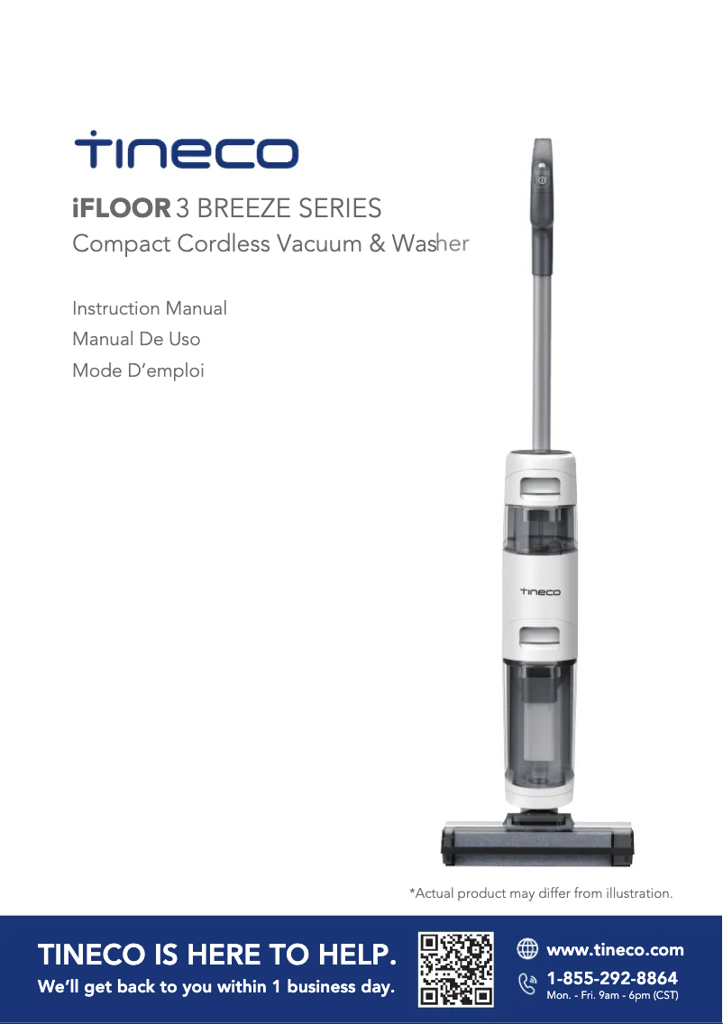 Página 1 del manual Manual de usuario Tineco iFloor 3 Breeze