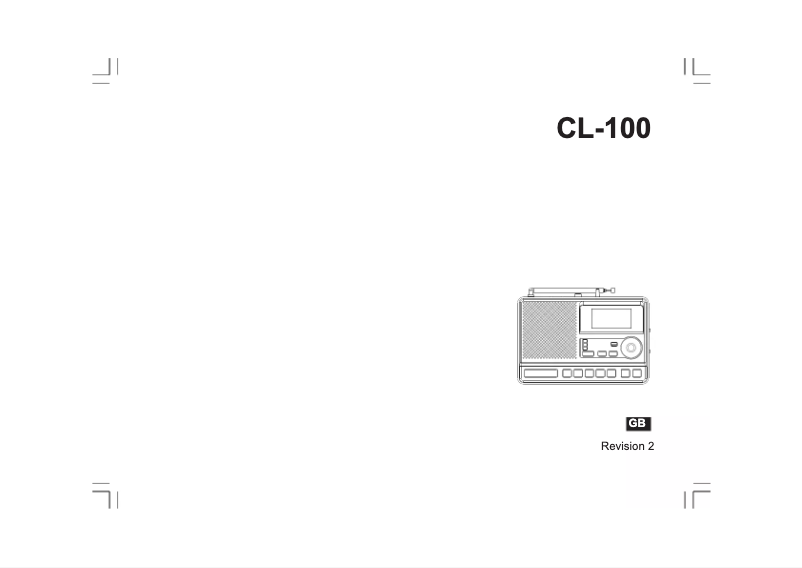 Imagen de la primera página del manual del dispositivo CL-100