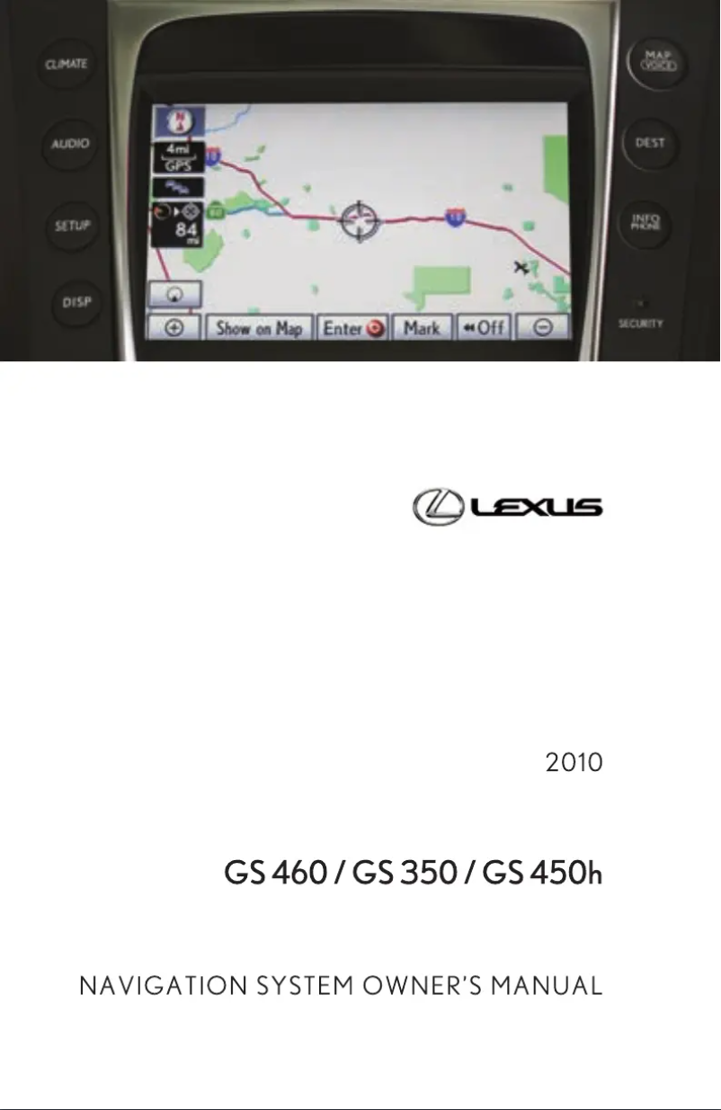 Página 1 del manual Manual de usuario Lexus GS 460 (2010)