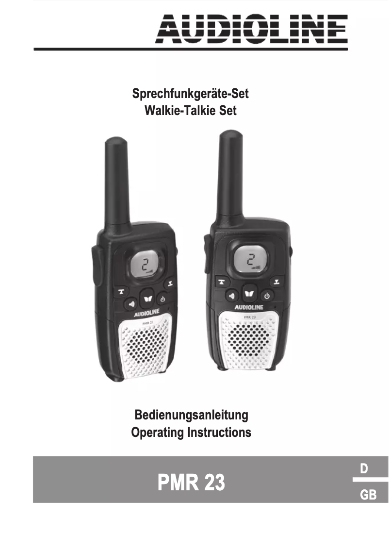 Imagen de la primera página del manual del dispositivo PMR 23