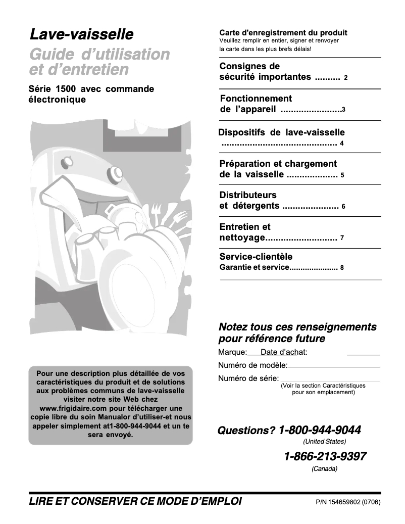 Imagen de la primera página del manual del dispositivo FDB1500LFS