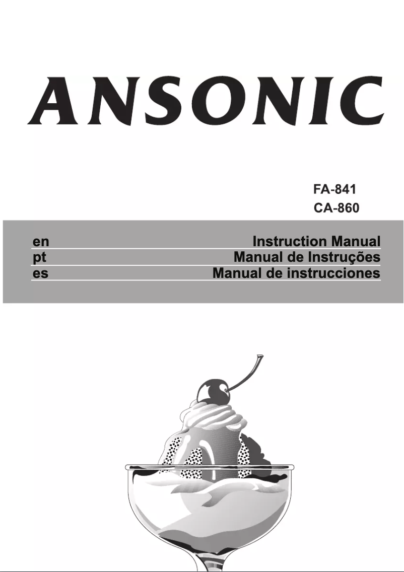 Imagen de la primera página del manual del dispositivo FA 841