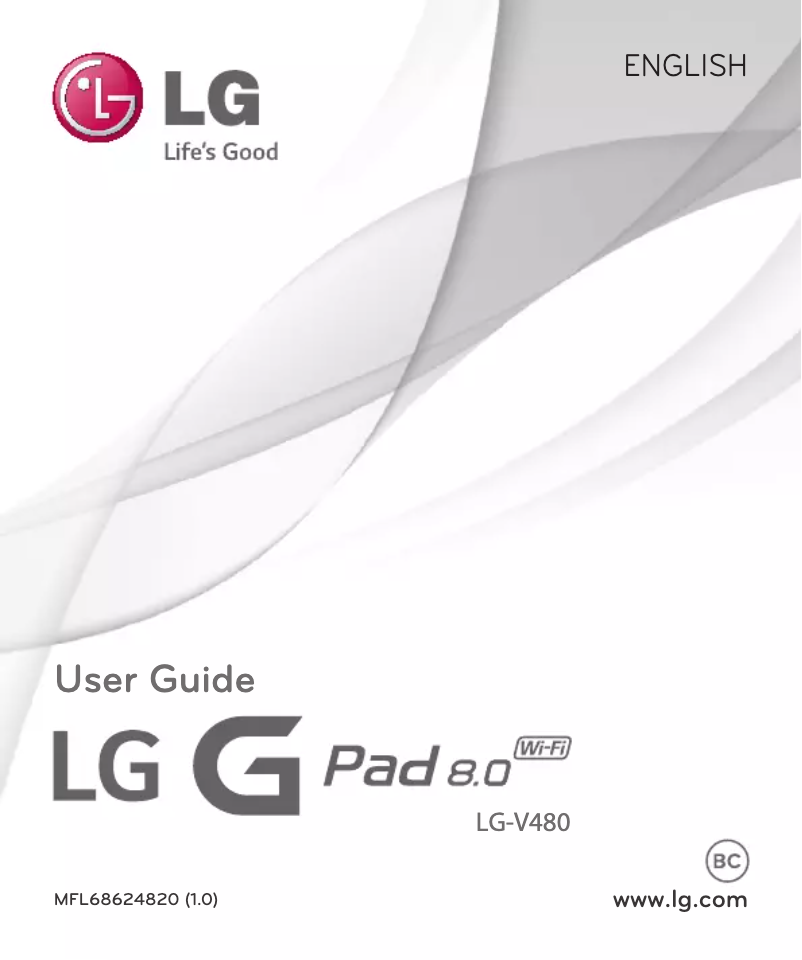 Página nº 1 - Manual de usuario LG G-Pad 8.0 WiFi
