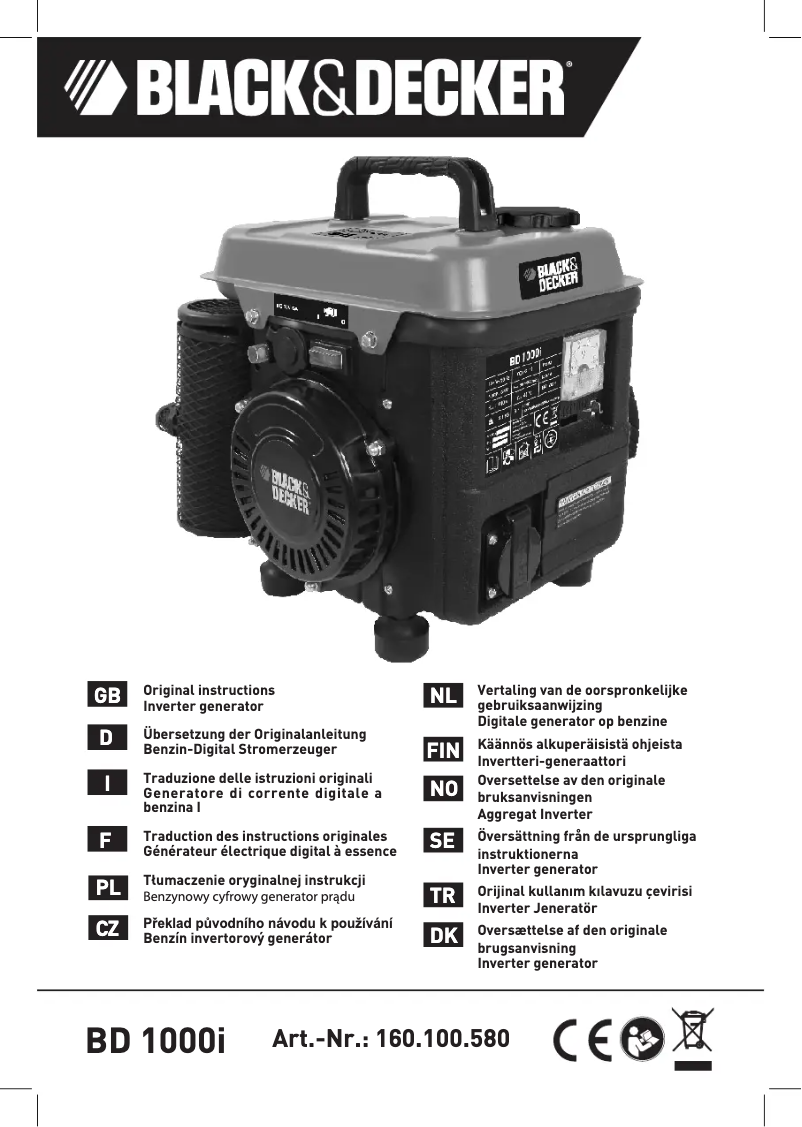 Imagen de la primera página del manual del dispositivo BD 1000i