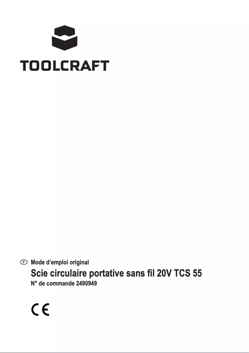 Página 1 del manual Manual de usuario Toolcraft TCS 55