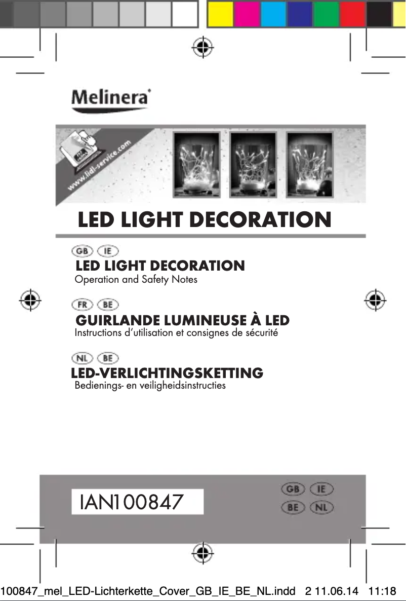 Imagen de la primera página del manual del dispositivo IAN 100847