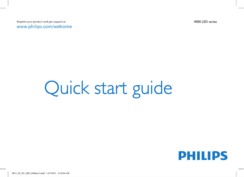 Página 1 del manual Guía de inicio rápido Philips 22PDL4906H