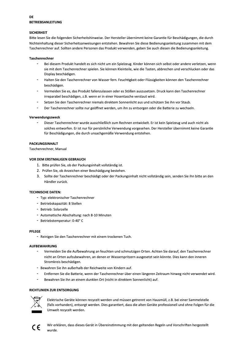 Página nº 1 - Manual de usuario Genie 205 ECO