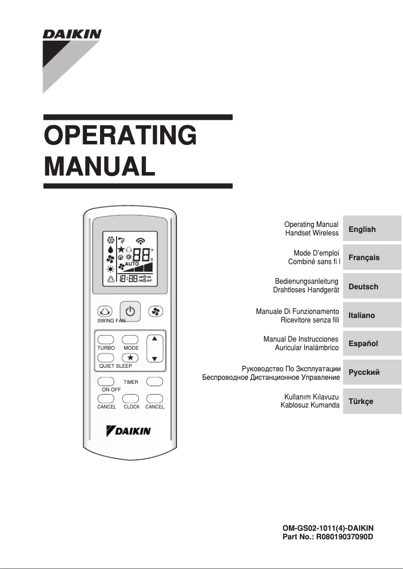 Imagen de la primera página del manual del dispositivo RXB25C2V1B