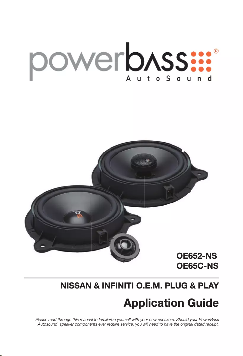 Página 1 del manual Manual de usuario PowerBass OE65C-NS
