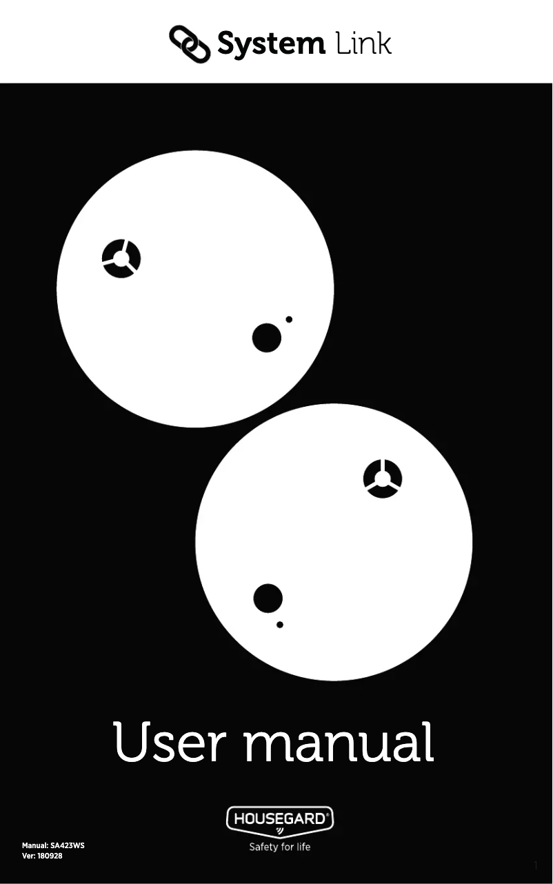 Imagen de la primera página del manual del dispositivo System Link SA423WS