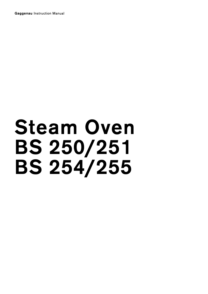 Imagen de la primera página del manual del dispositivo BS 254-110