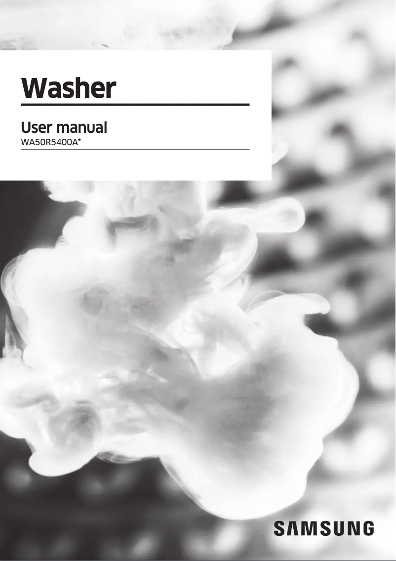 Imagen de la primera página del manual del dispositivo WA50R5400AW